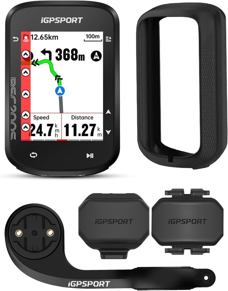 Igpsport BSC200S GPS Bike Computer, Wireless Route Navigation 2.4'' Screen Bluetooth ANT+ Cycle Computer IPX7 Waterproof - Image 1